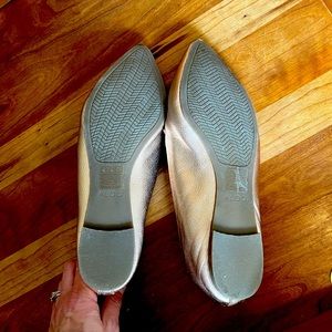 Aldo rose gold leather flats